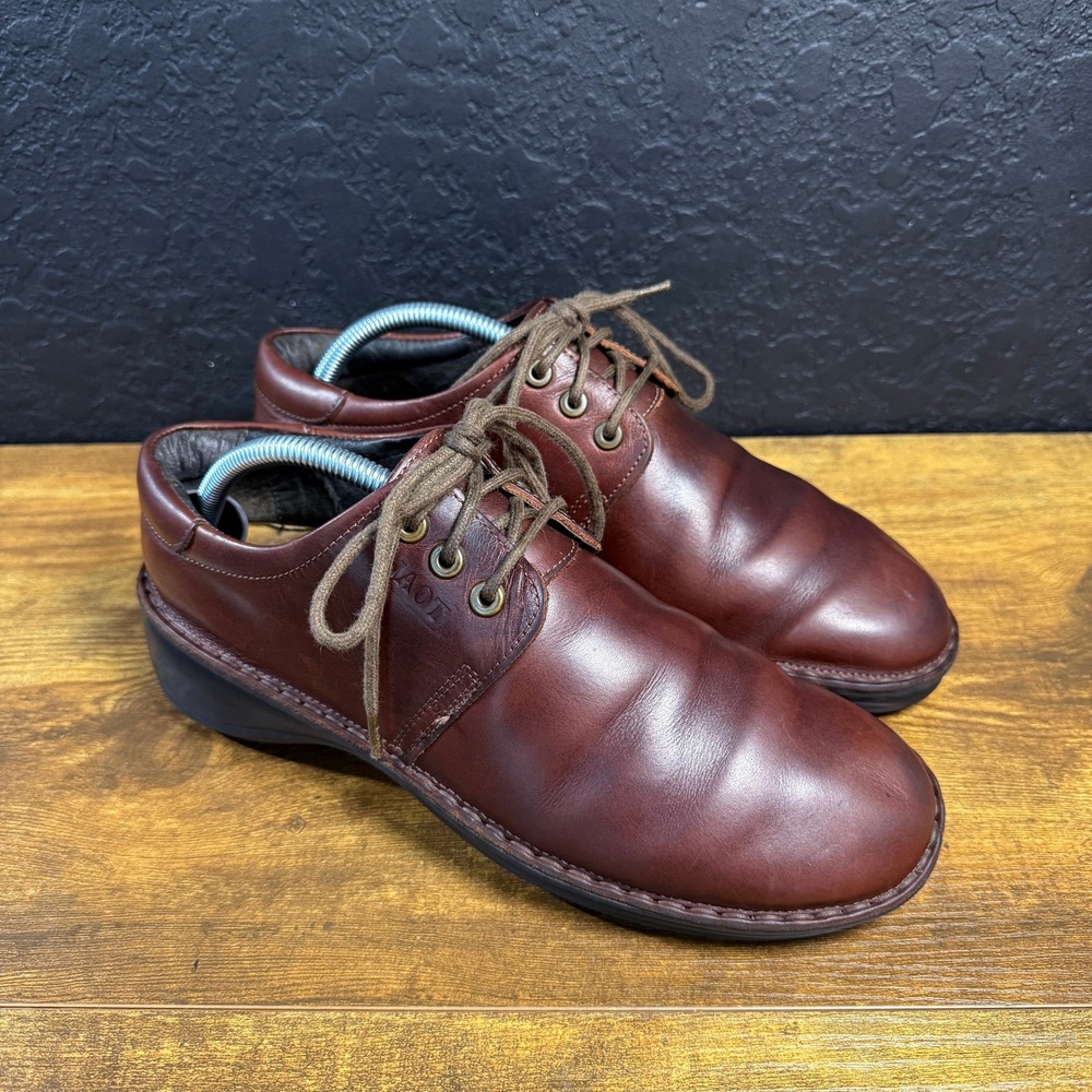 Naot Director 12015 Brown Leather Lace Up Oxford Shoes Mens 42 US 9